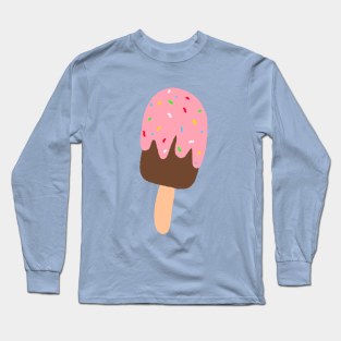 Strawberry and Chocolate Ice Cream with Sprinkles Long Sleeve T-Shirt